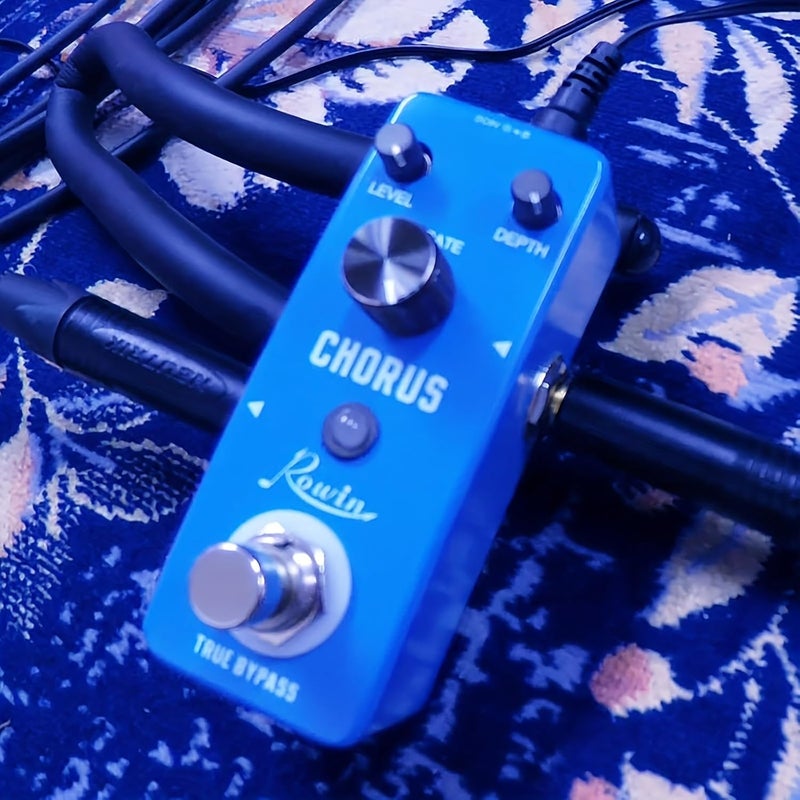 IOppWin Rowin Analog Chorus Guitar Effect Pedal - Pure Warm & Clear Spacey Chorus Sound with Metal Shell, True Bypass, Compact Design (DC 9V Powered) - Image 5